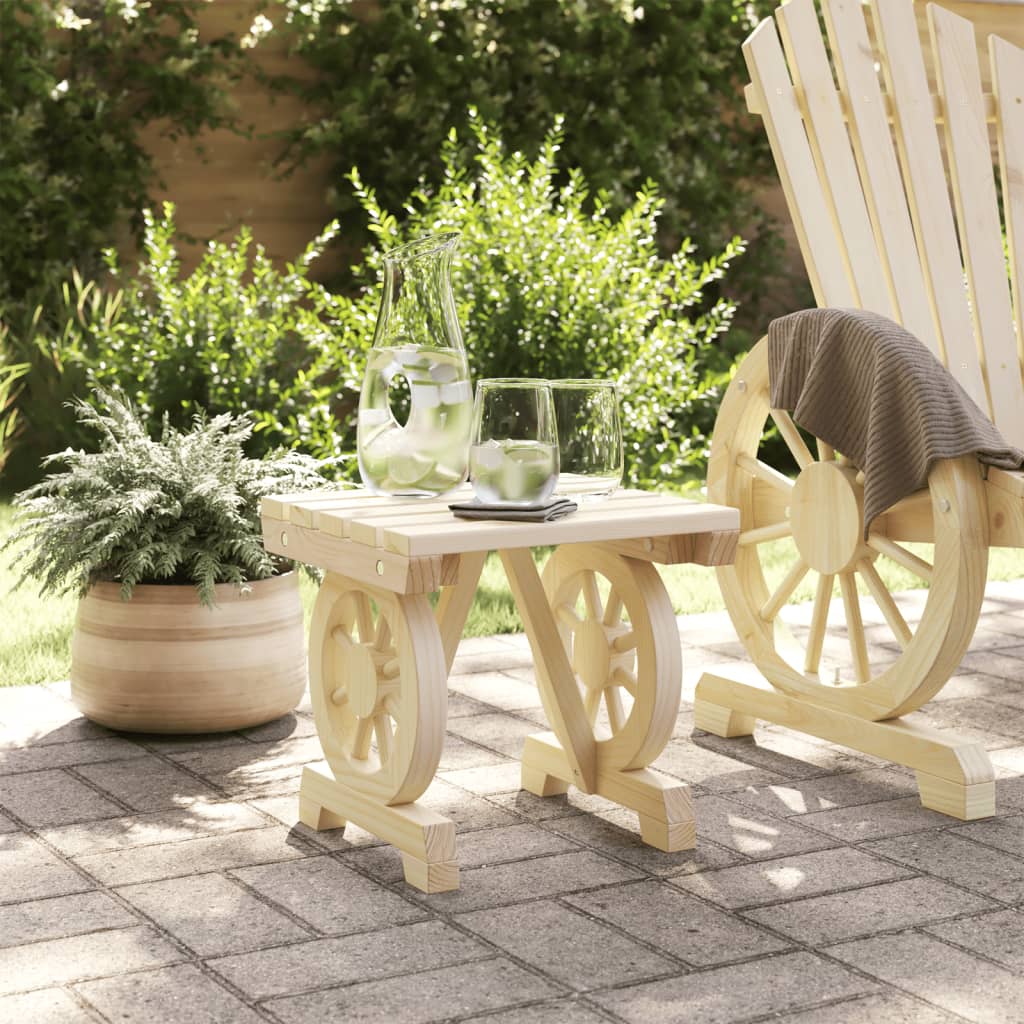 Outdoor Chairs - Garden Footstool - Solid Wood Fir