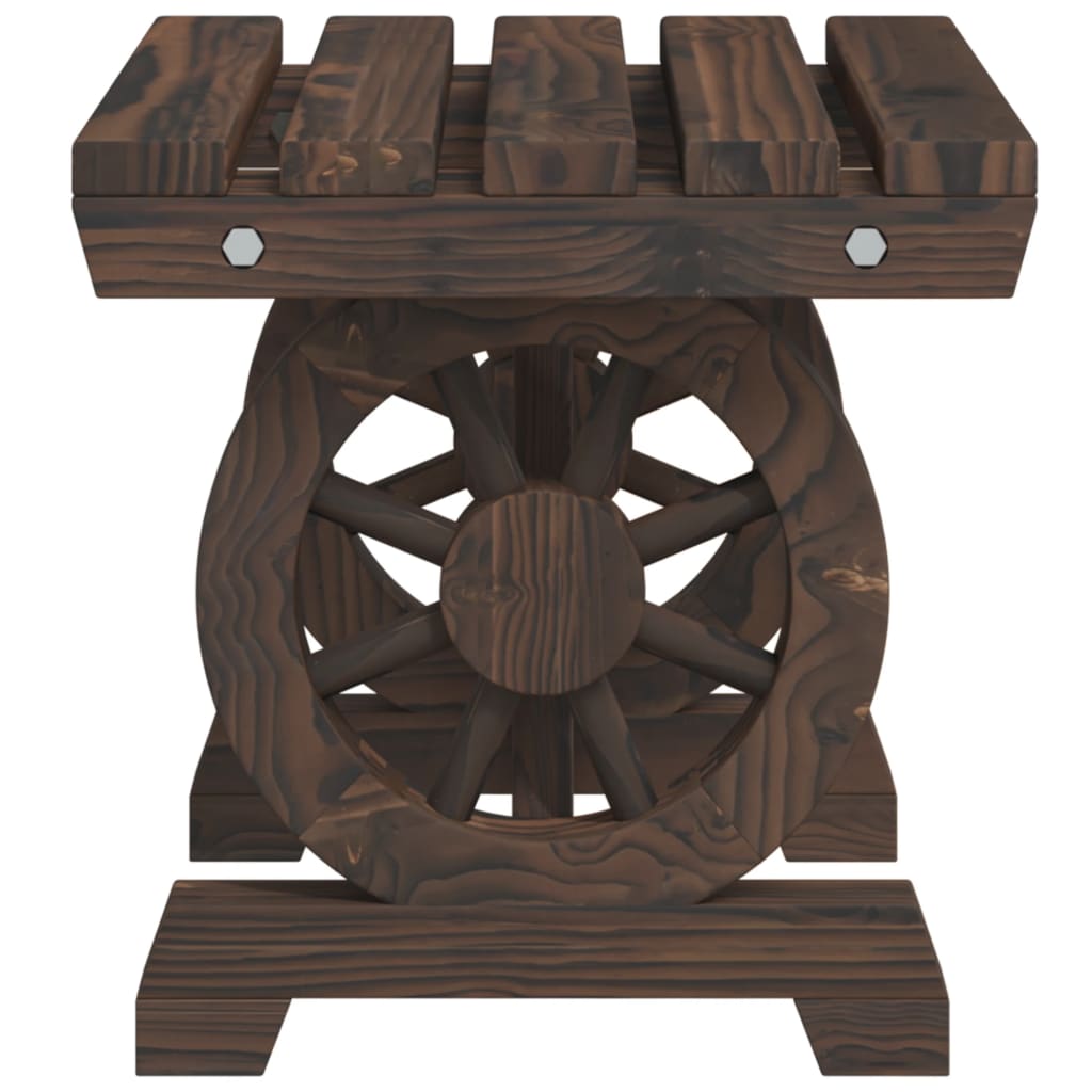 Garden Footstool Solid Wood Fir | Wood finish
