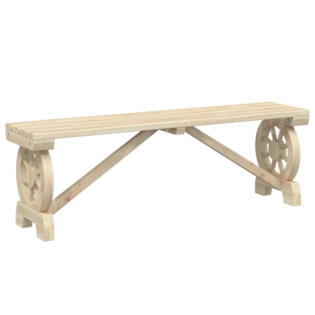 115 Cm - Garden Bench 115 cm Solid Wood