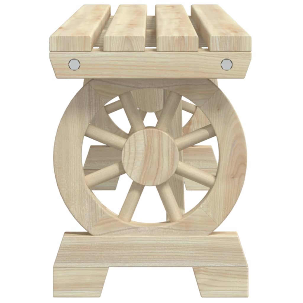 Wood finish - Garden Bench 115 cm Solid Wood
