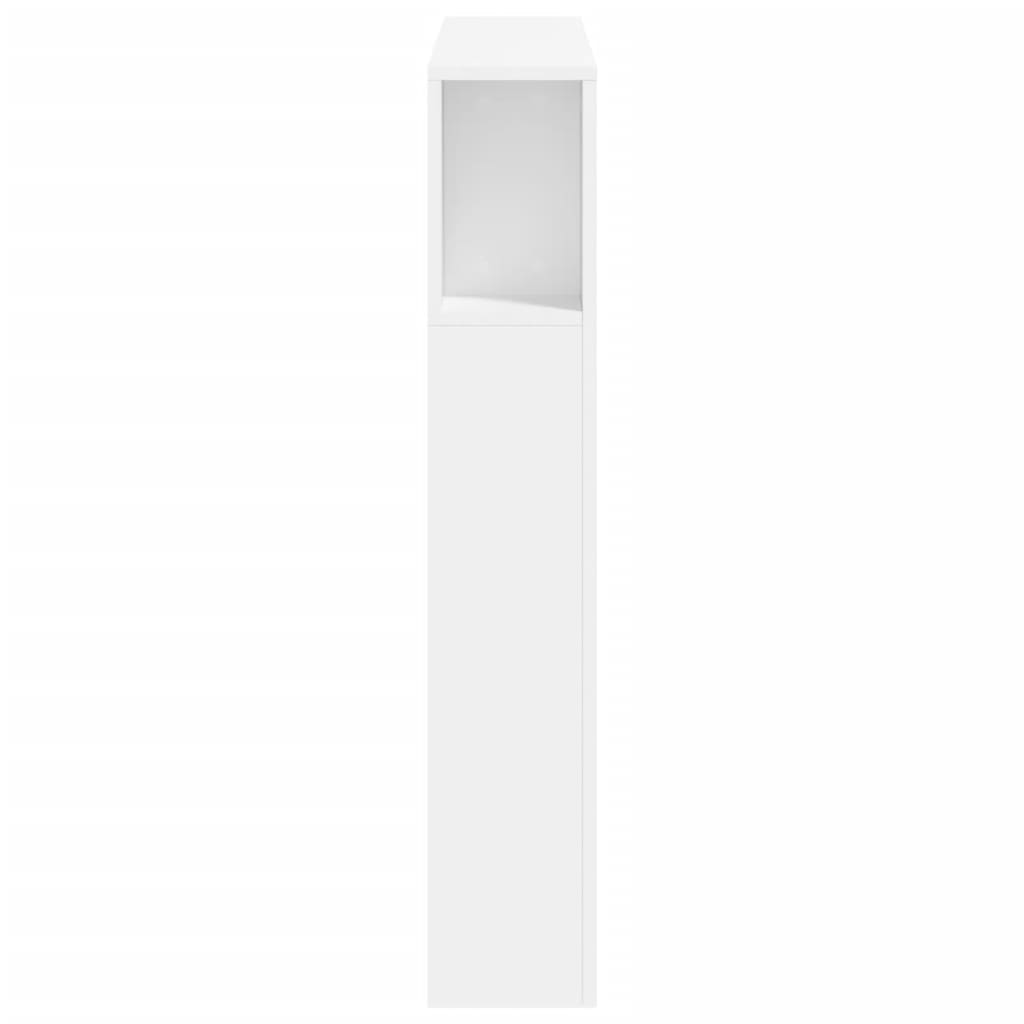 LED Metal Headboard Black/White