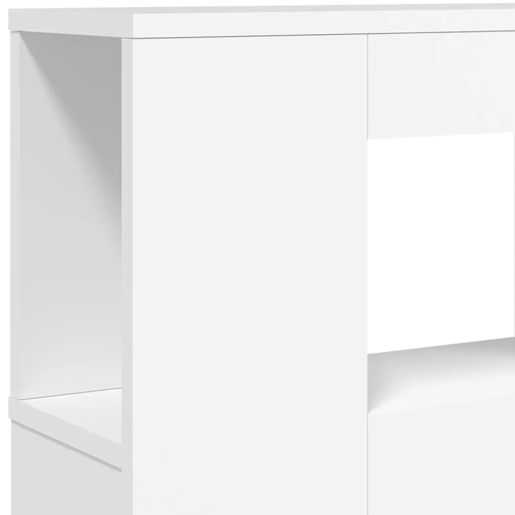 LED Metal Headboard Black/White