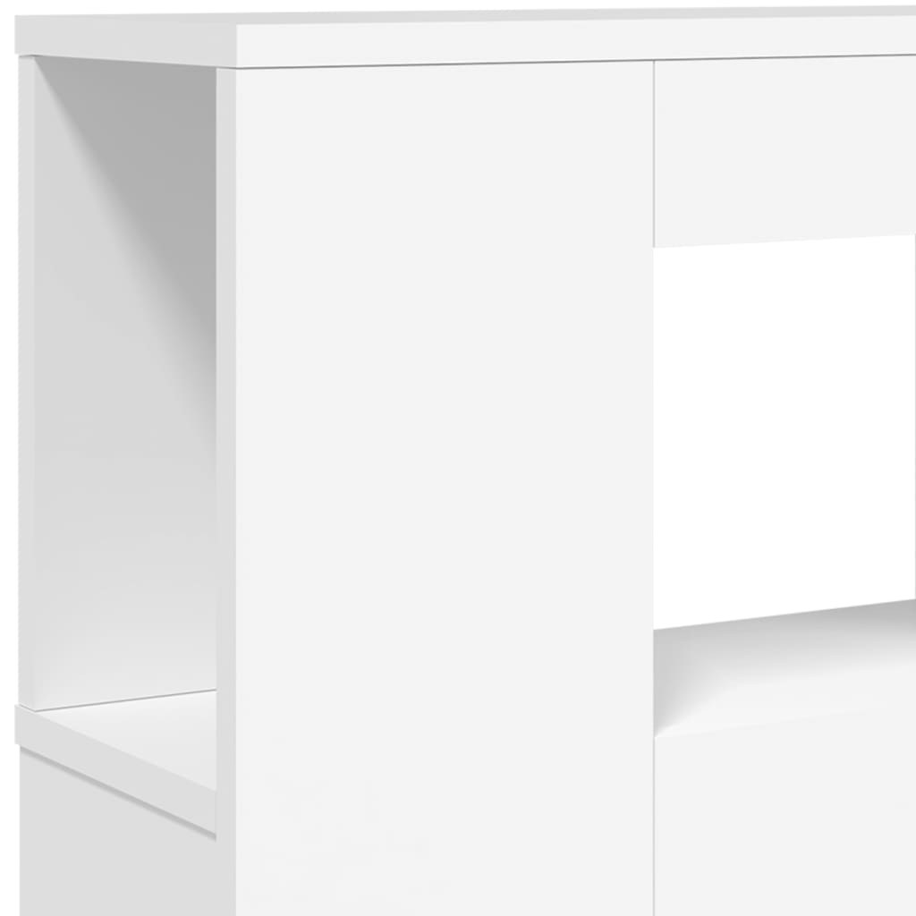 LED Metal Headboard Black/White