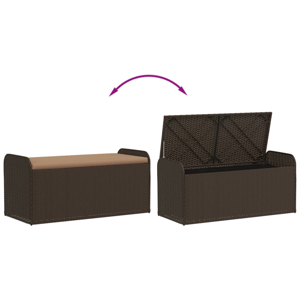 Storage Bench Cushion-Brown