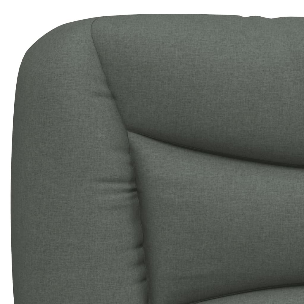 Headboard Cushion Dark Grey Fabric