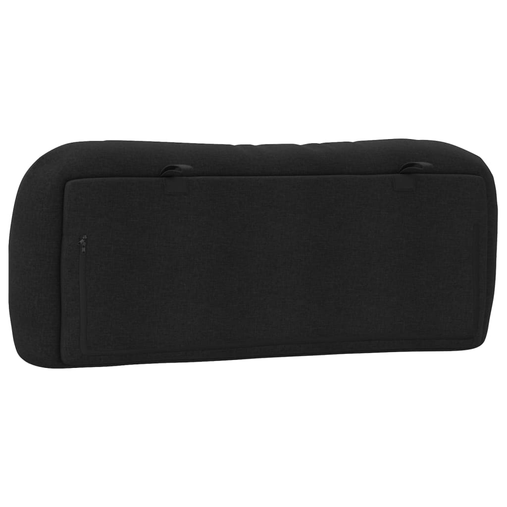 Headboard Cushion Black Fabric