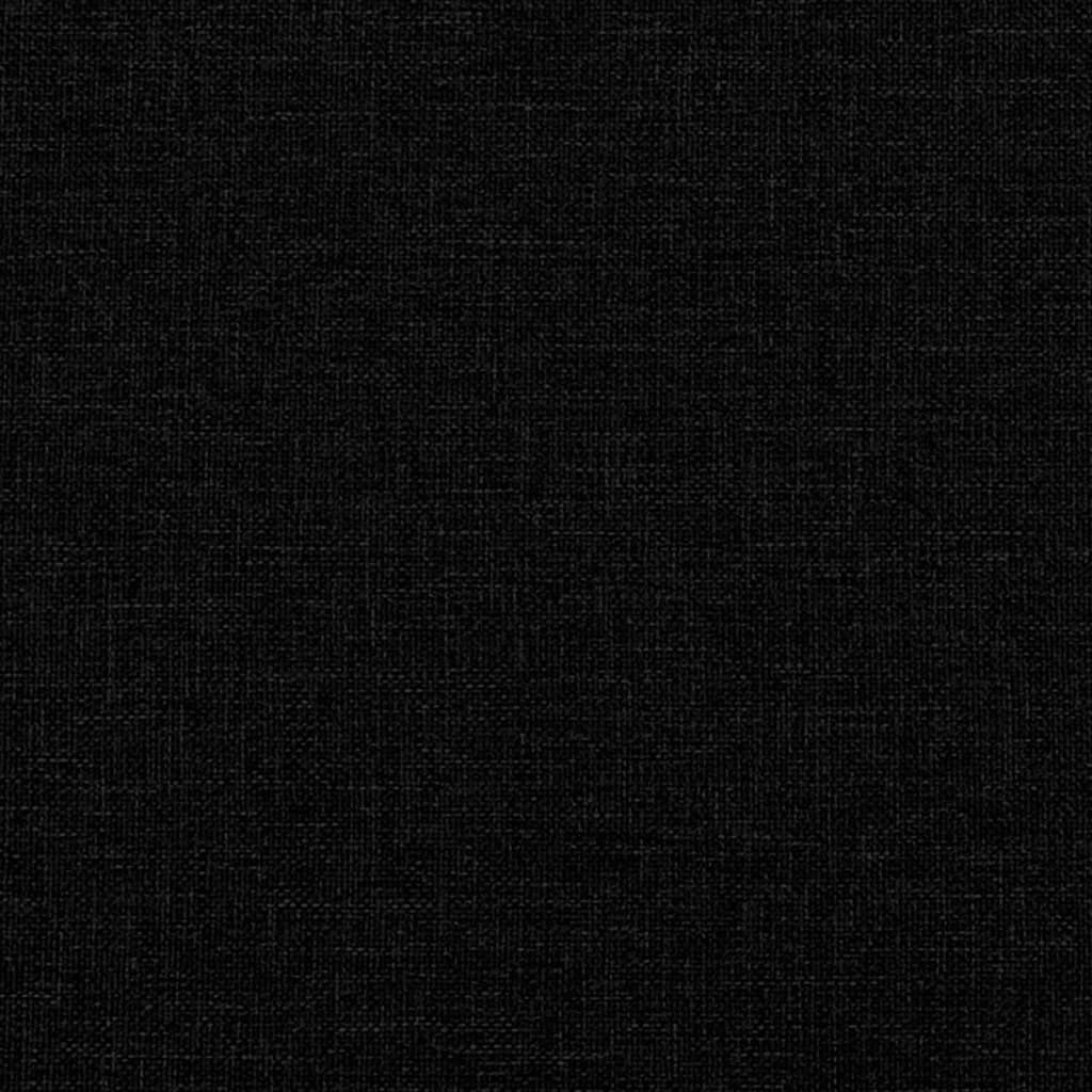 Headboard Cushion Black Fabric