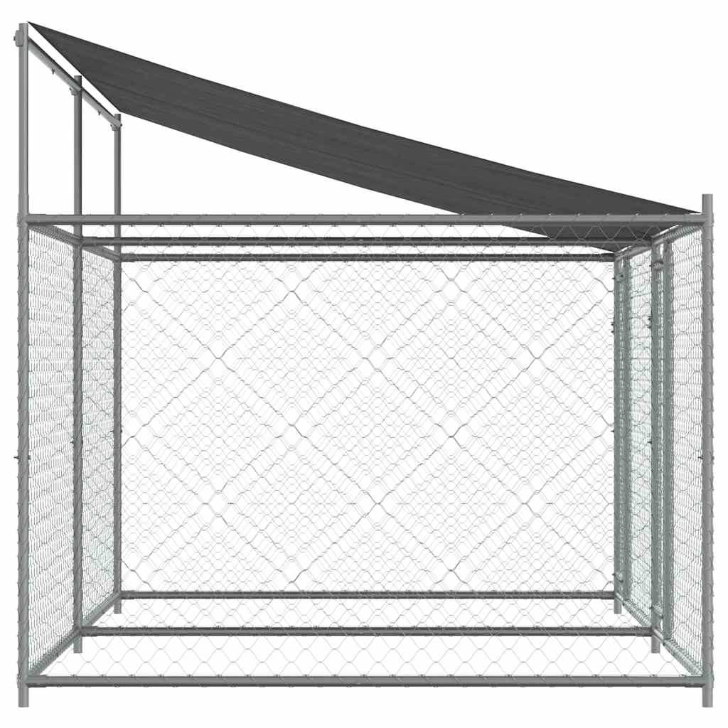 Large Dog Run Enclosure Galvanised Steel 4x2m | Simpledeals
