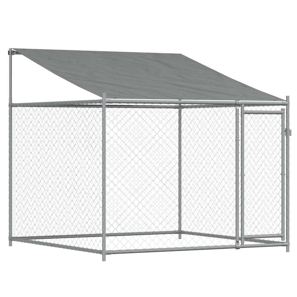 Large Dog Run Enclosure Galvanised Steel 4x2m | Simpledeals