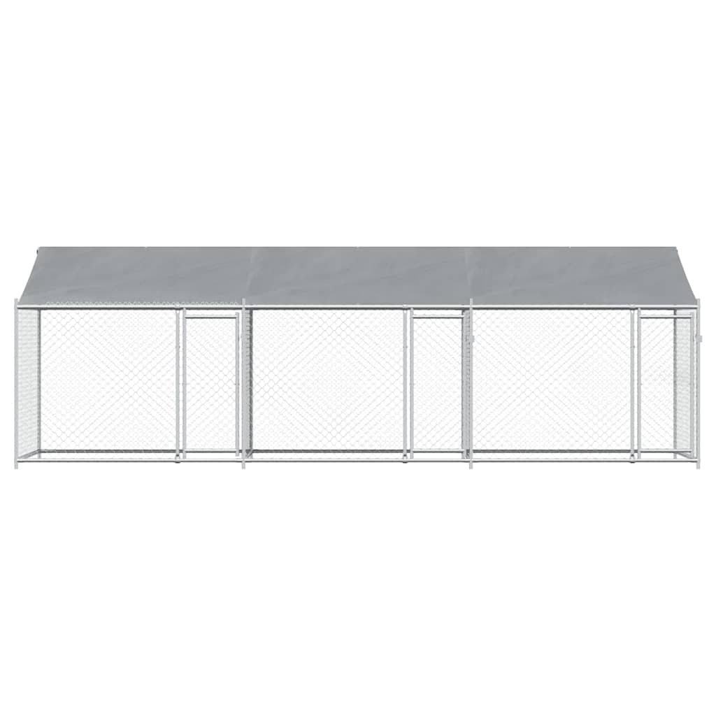 Large Dog Run Cage Roof Galvanised Steel 6x2m | Simpledeals