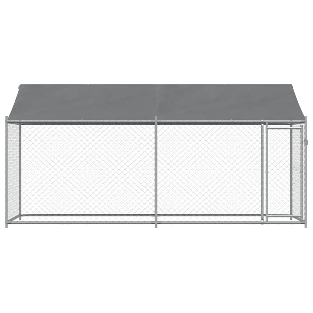 Large Dog Kennel Run Galvanised Steel 4x2x2m | Simpledeals