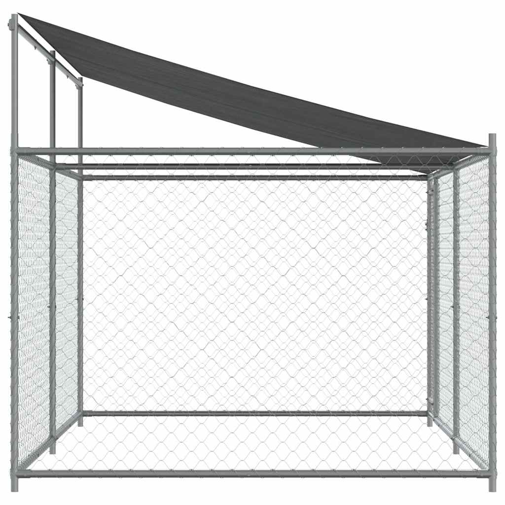Large Dog Kennel Run Galvanised Steel 4x2x2m | Simpledeals