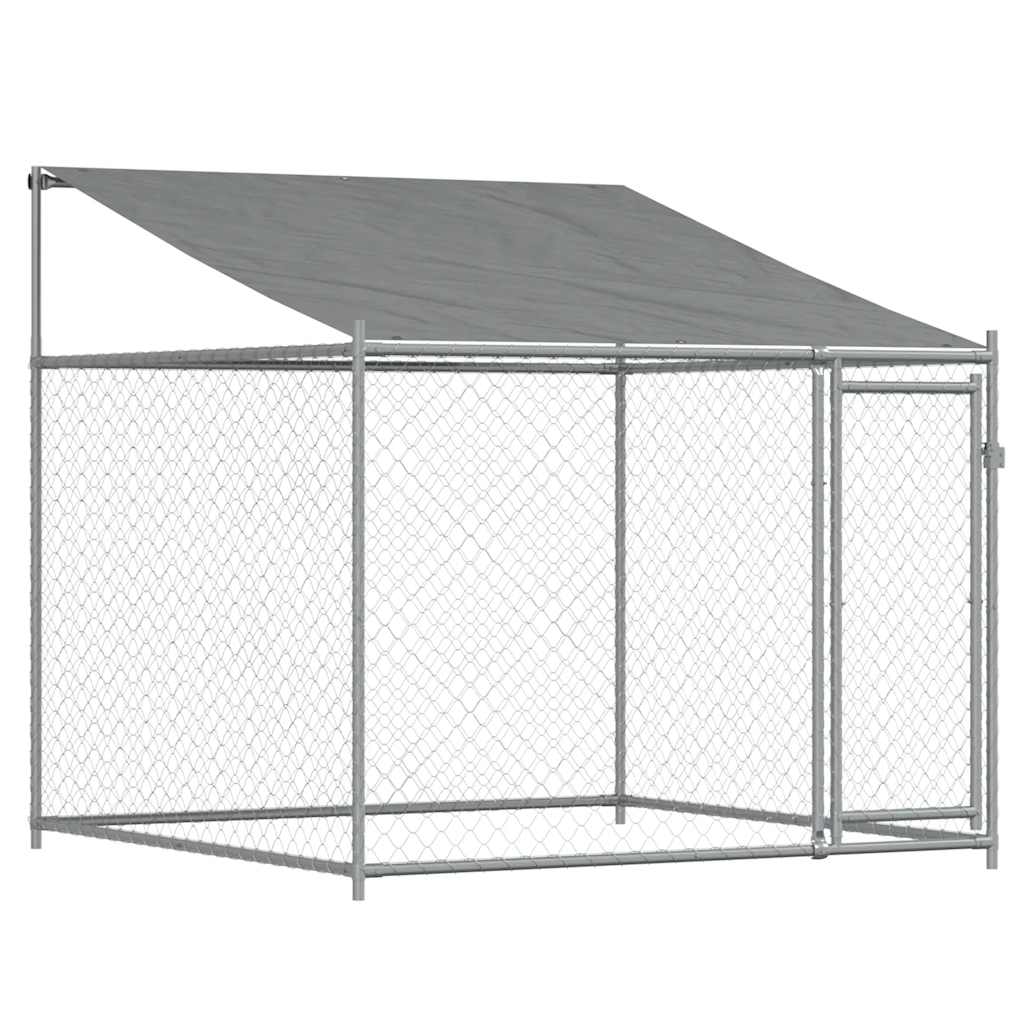 Large Dog Kennel Run Galvanised Steel 4x2x2m | Simpledeals