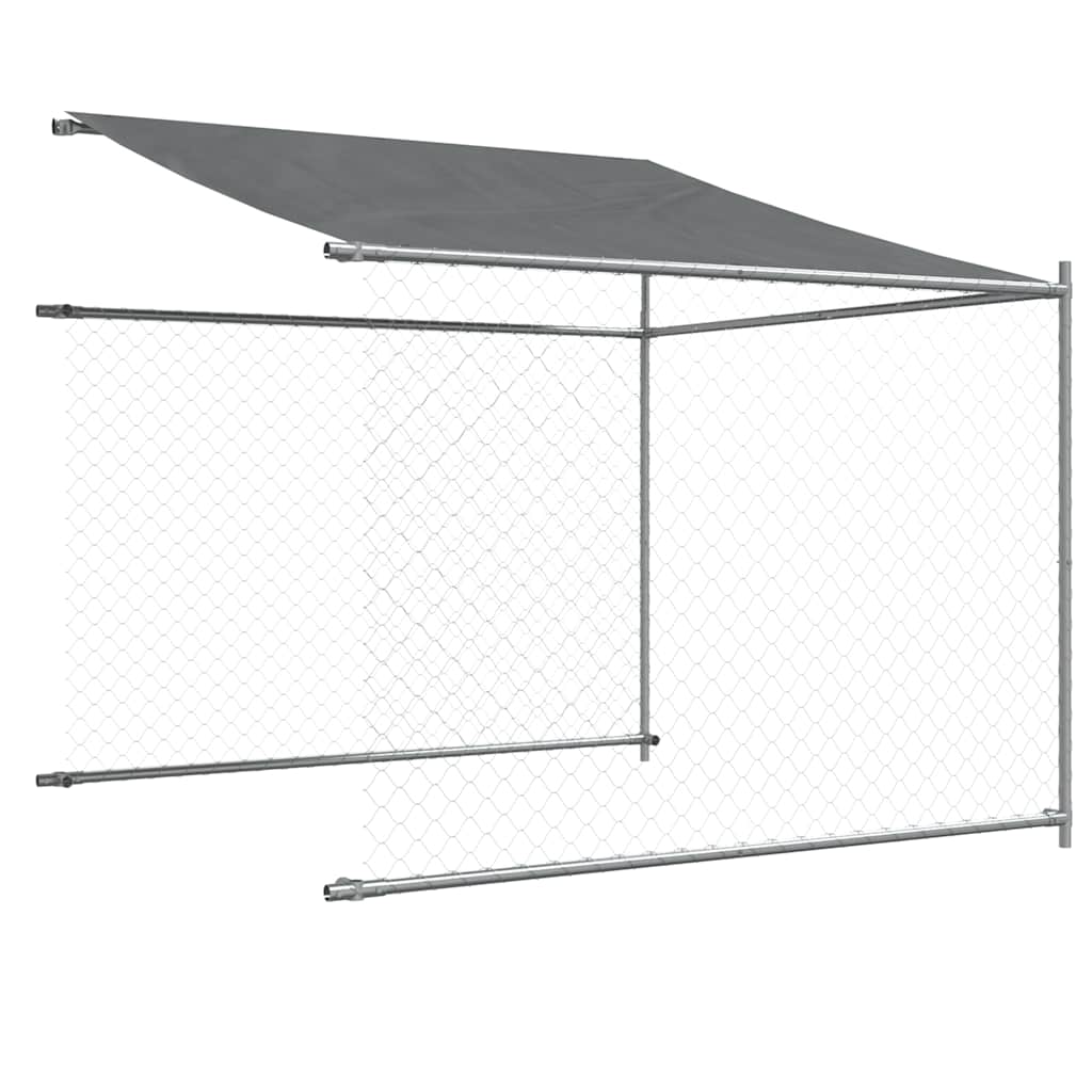 Large Dog Kennel Run Galvanised Steel 4x2x2m | Simpledeals