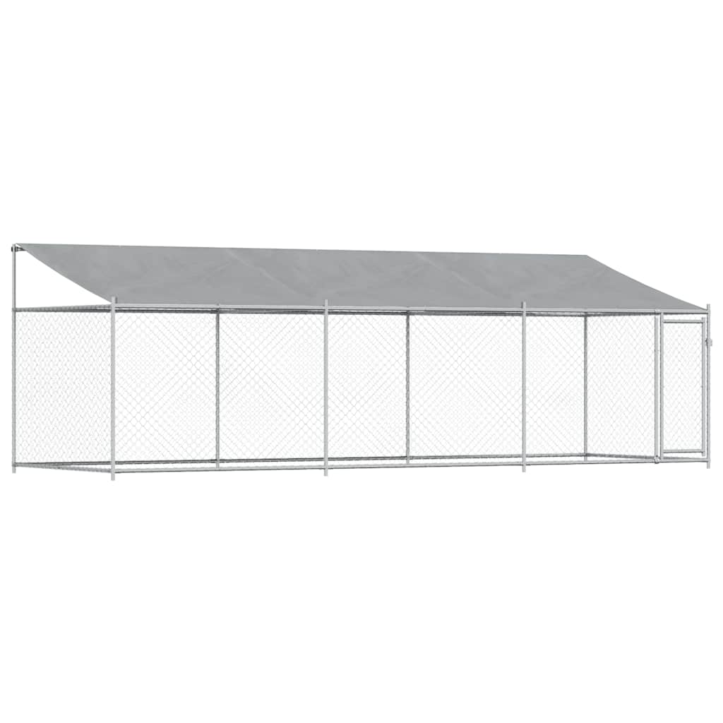 Large Outdoor Dog Kennel Run Galvanised Steel 6x2m | Simpledeals