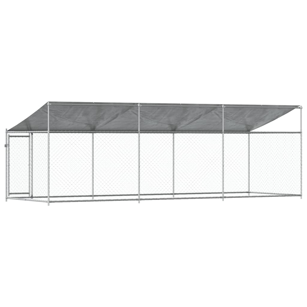 Large Outdoor Dog Kennel Run Galvanised Steel 6x2m | Simpledeals