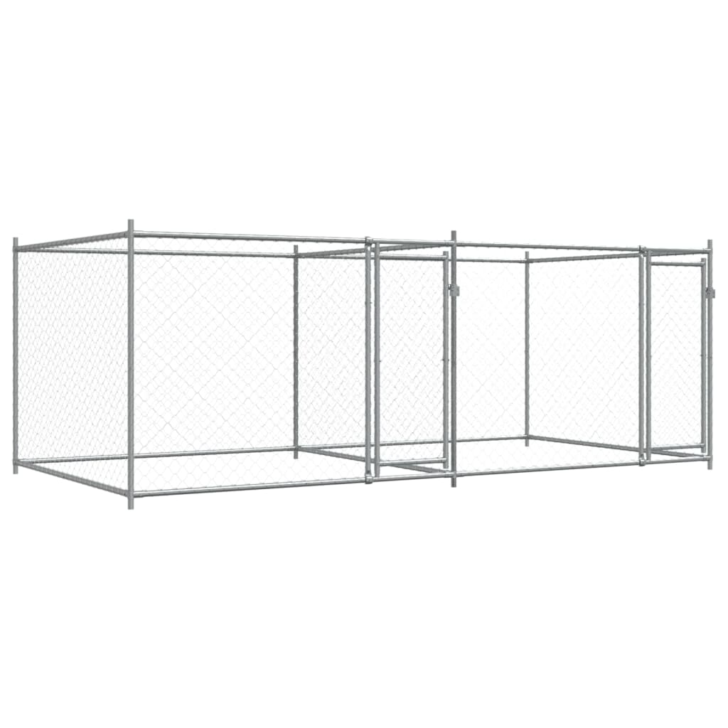 Large Galvanised Steel Dog Cage Outdoor Run | Simpledeals