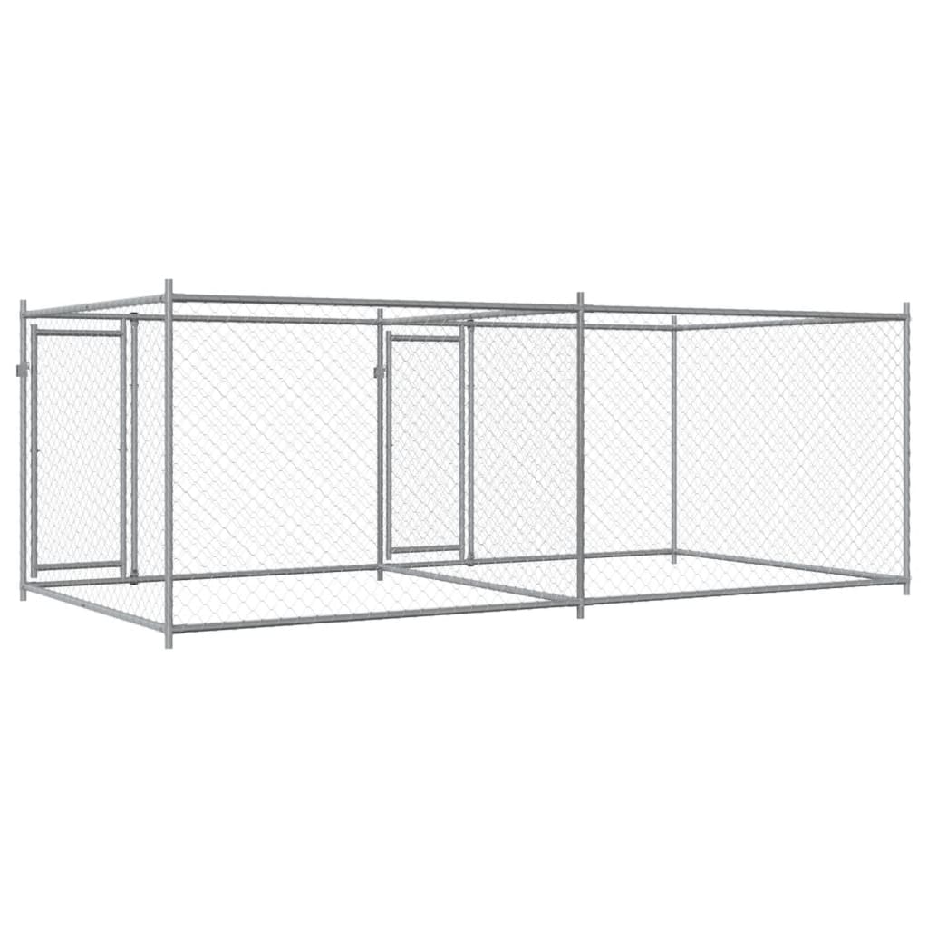 Large Galvanised Steel Dog Cage Outdoor Run | Simpledeals