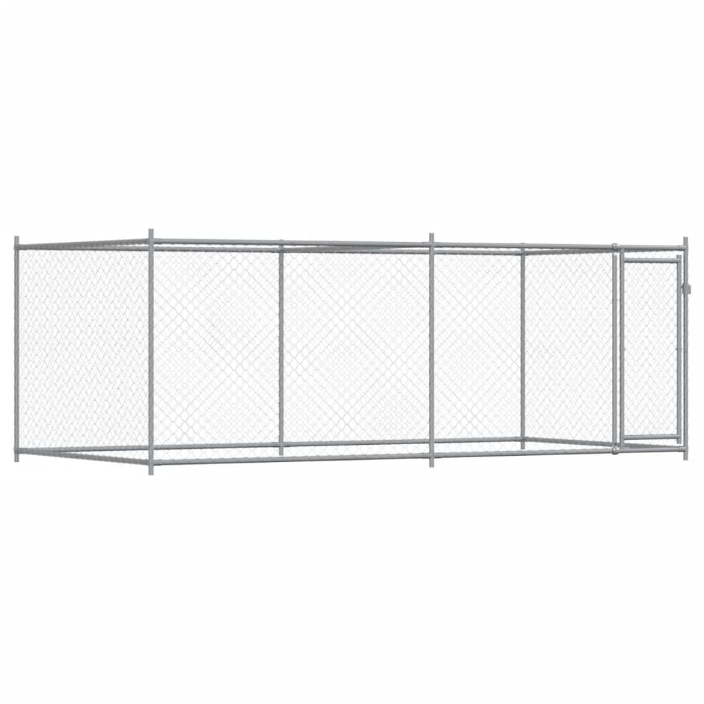 Large Dog Kennel Run Galvanised Steel 4x2m | Simpledeals