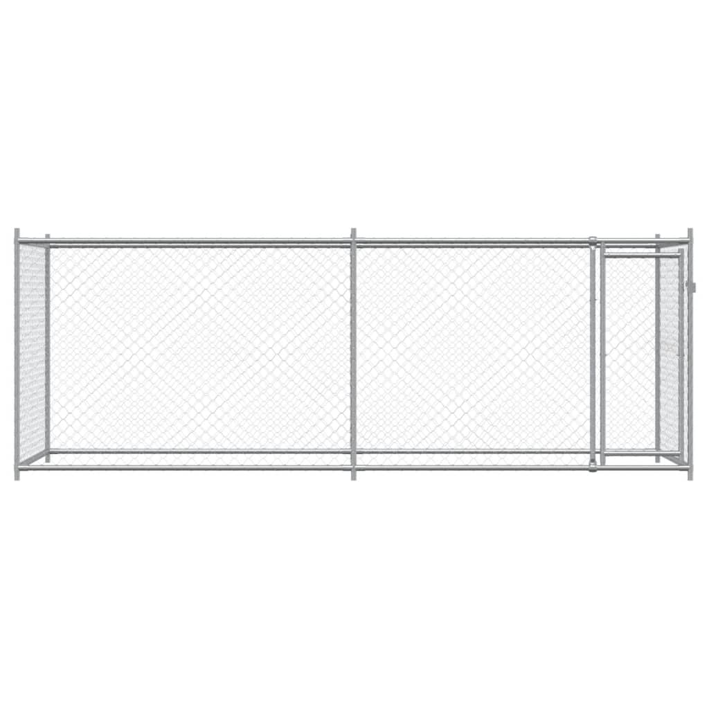 Large Dog Kennel Run Galvanised Steel 4x2m | Simpledeals