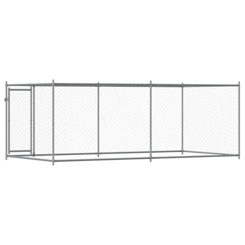 Large Dog Kennel Run Galvanised Steel 4x2m | Simpledeals