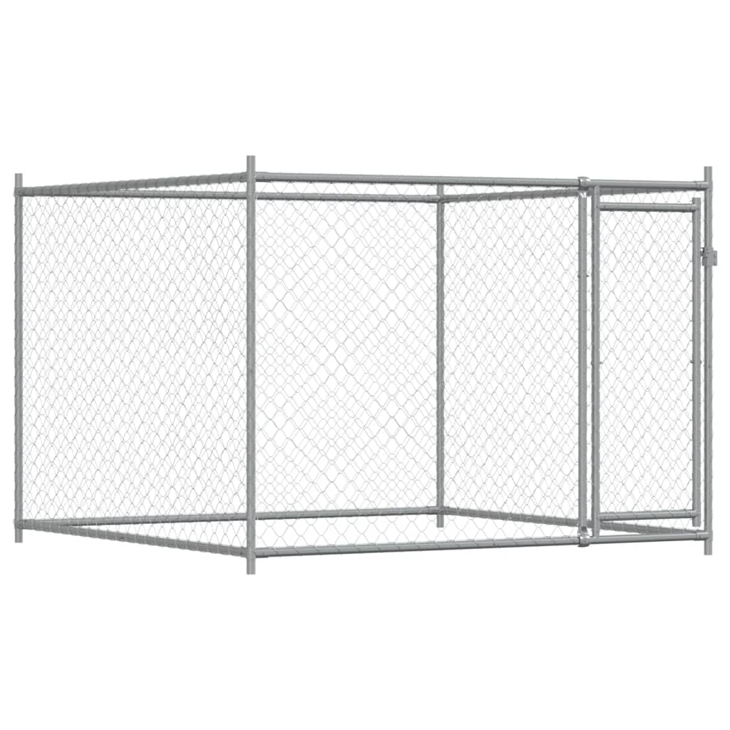 Large Dog Kennel Run Galvanised Steel 4x2m | Simpledeals