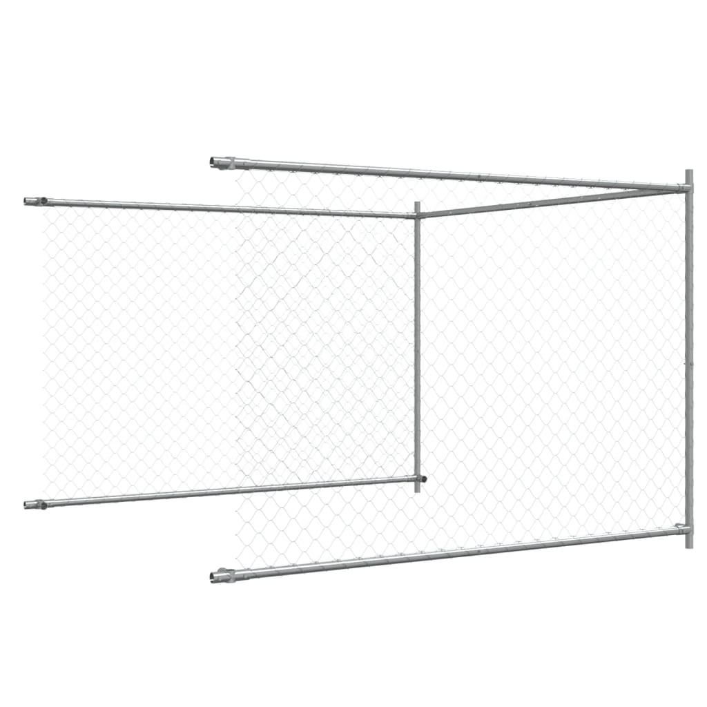 Large Dog Kennel Run Galvanised Steel 4x2m | Simpledeals