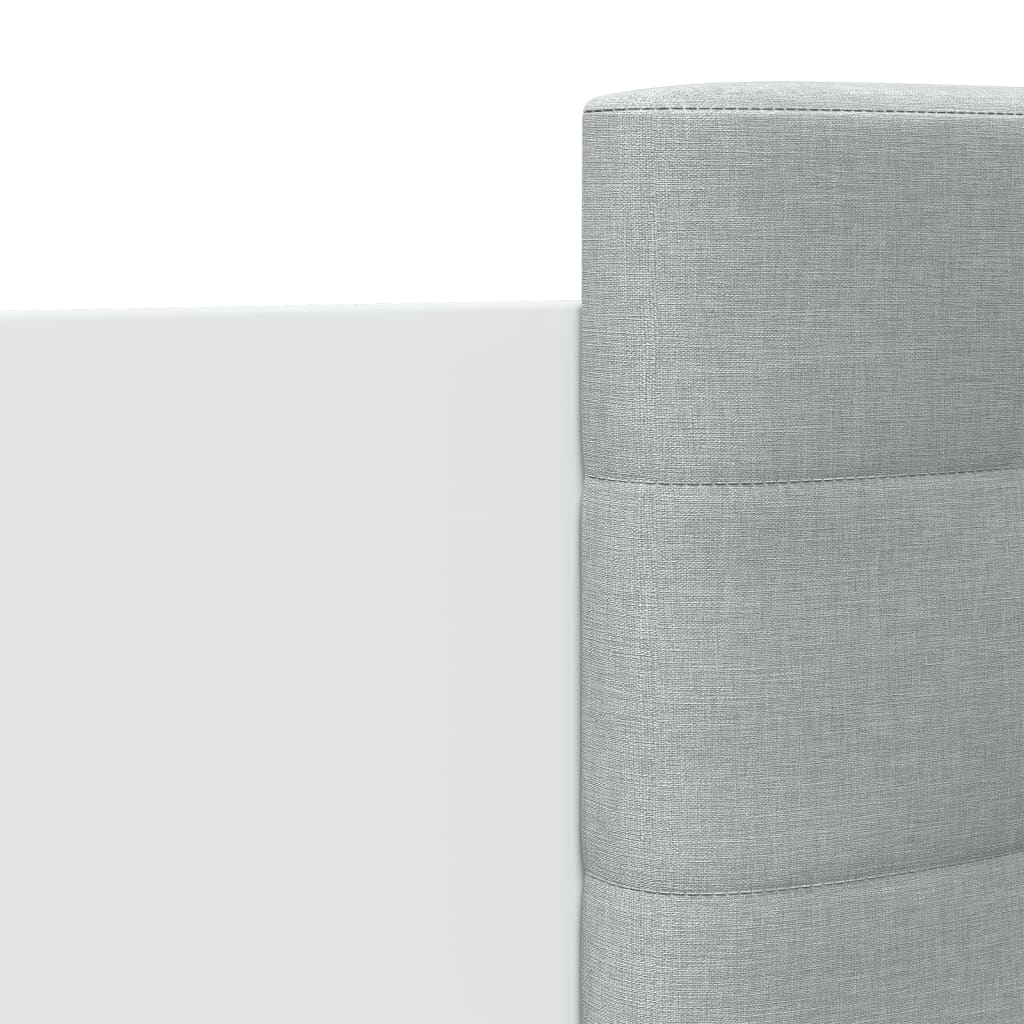 Bed Frame with Headboard White-Engineered Wood Queen
