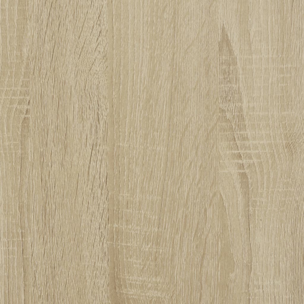 Bed Frame with Headboard Sonoma Oak - Engineered Wood Double Size