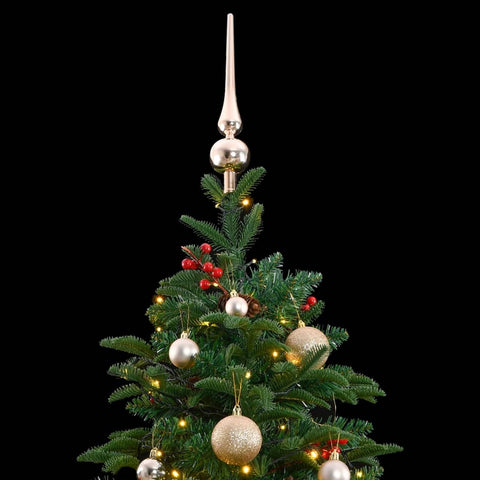 Artificial Hinged Christmas Tree, Ball Set