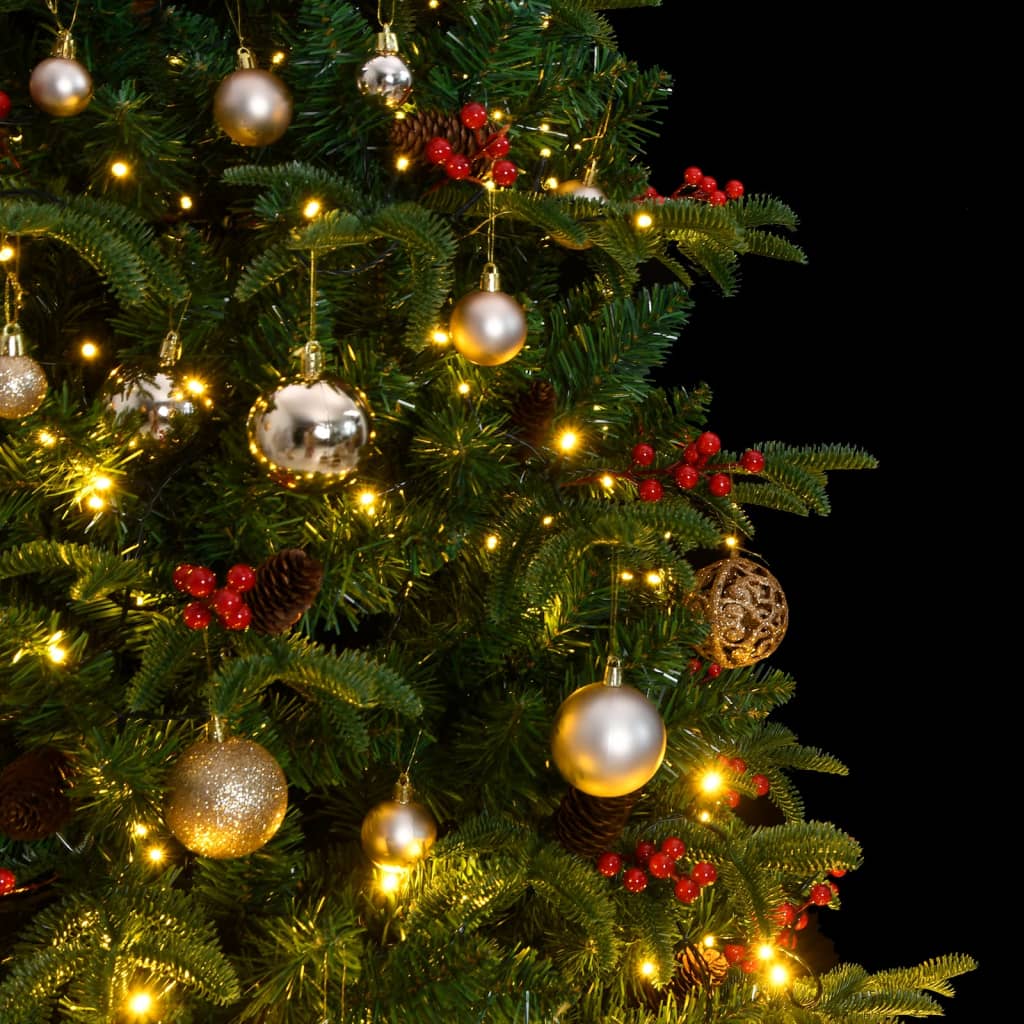 Artificial Hinged Christmas Tree, Ball Set