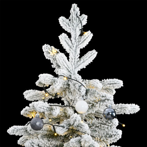 Artificial Hinged Christmas Tree - 300 LEDs, Ball Set (180 cm)