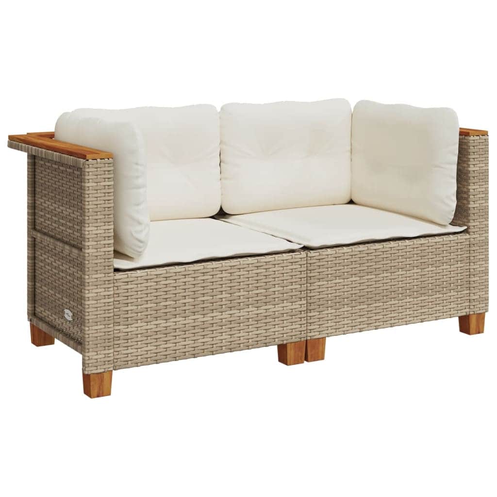 Refined Garden Sofas Corner with Cushions Home Decor Accent Essentials