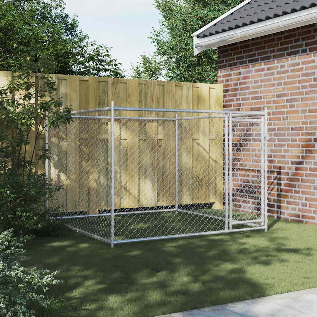 Large Galvanised Steel Dog Cage 2x2x1.5m | Simpledeals