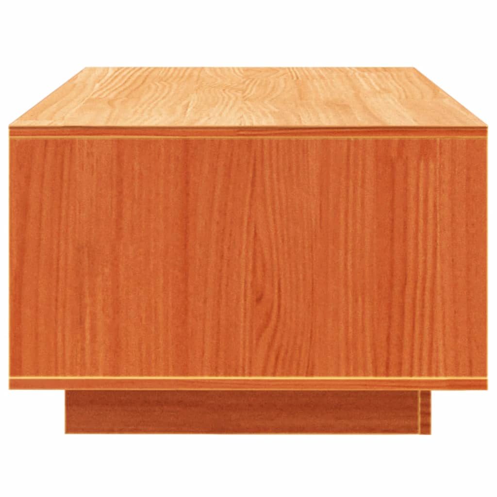 Coffee Table Wax Brown Solid Wood Pine | Coffee Tables