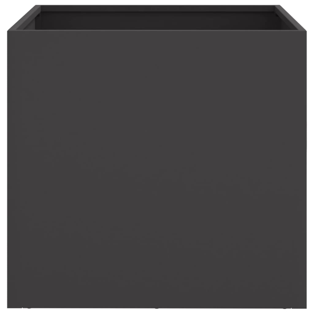 Steel Garden Planters Set of 2 Black 49cm | Simpledeals