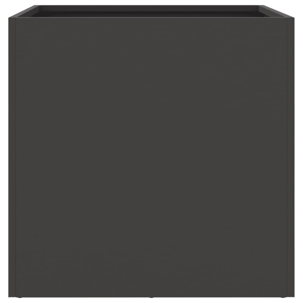 Steel Garden Planters Set of 2 Black 49cm | Simpledeals