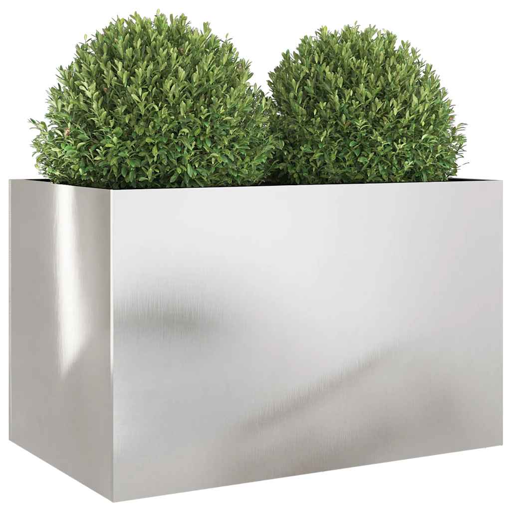 Pots & Planters - Planter Silver 62x40x39 cm Stainless Steel