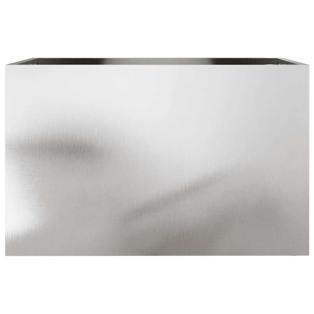 Steel finish - Planter Silver 62x40x39 cm Stainless Steel