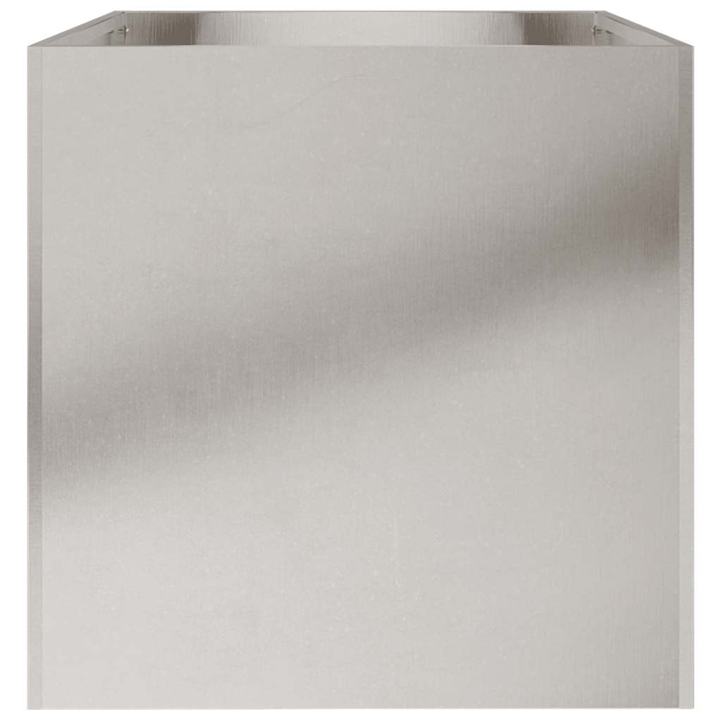 Planter Silver 62x40x39 cm Stainless Steel | Pots & Planters
