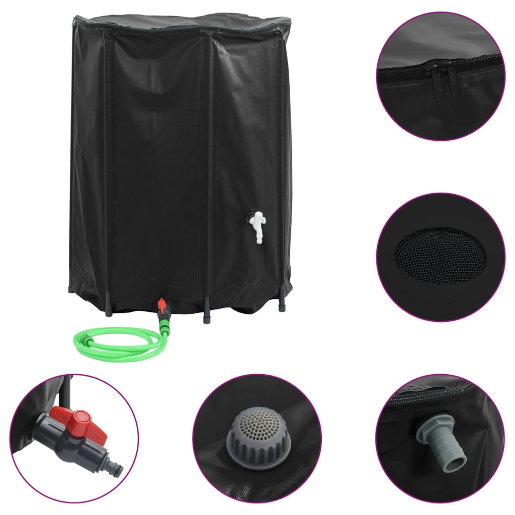 Watering & Irrigation - Water Tank with Tap Foldable 750 L PVC