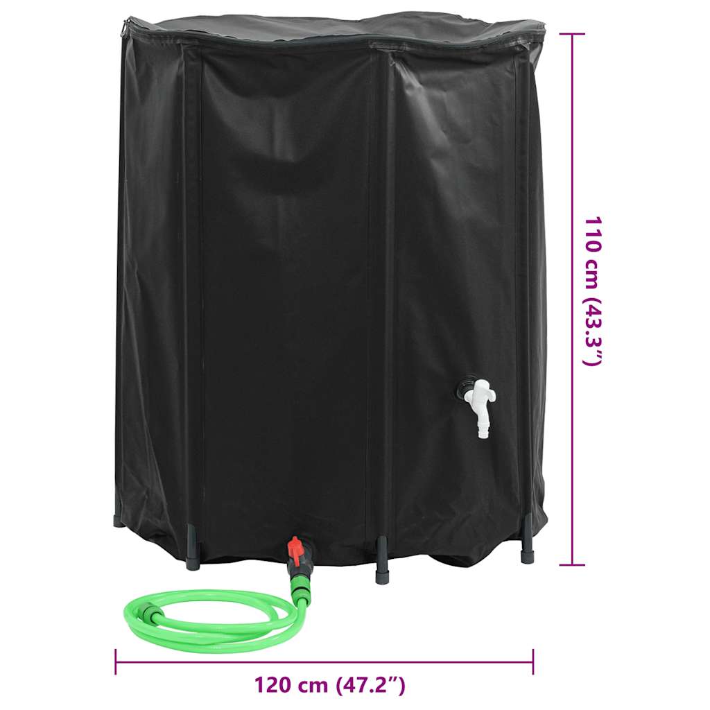 Watering & Irrigation - Water Tank with Tap Foldable 1250 L PVC - photo 10