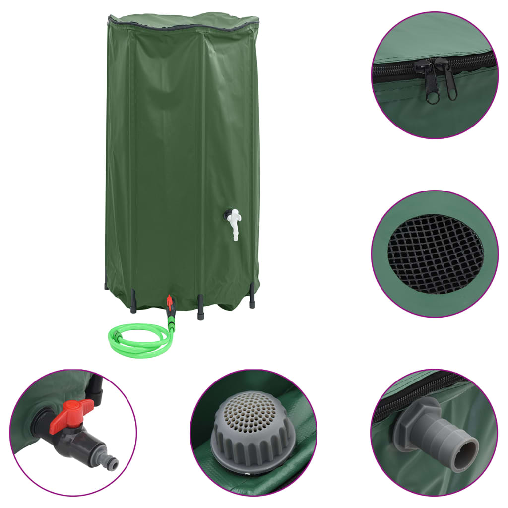 Watering & Irrigation - Water Tank with Tap Foldable 380 L PVC
