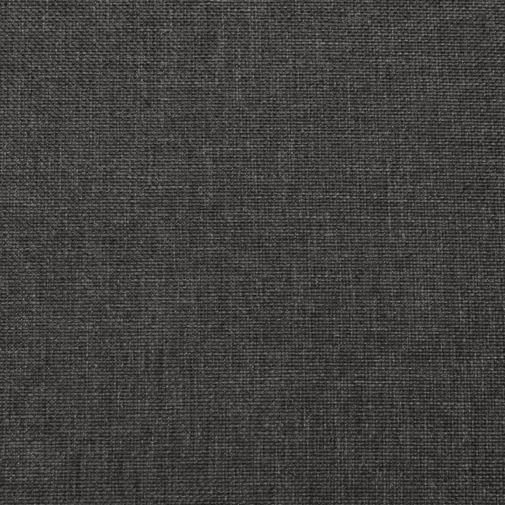 2-Seater Sofa Bed with Two Pillows Dark Grey