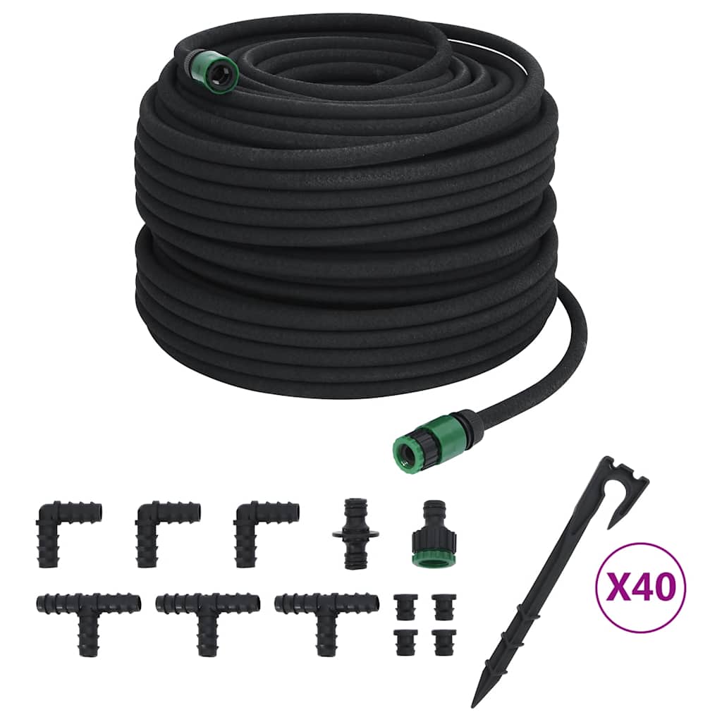 100m Rubber Soaker Hose Garden Irrigation | Simpledeals