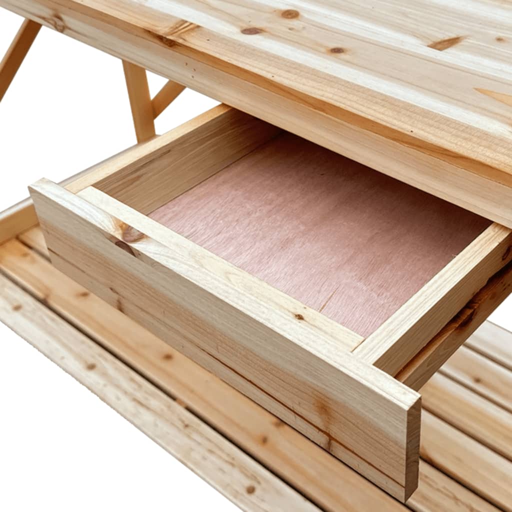 Potting Bench with Trellis Solid Wood Fir with Plant Stands