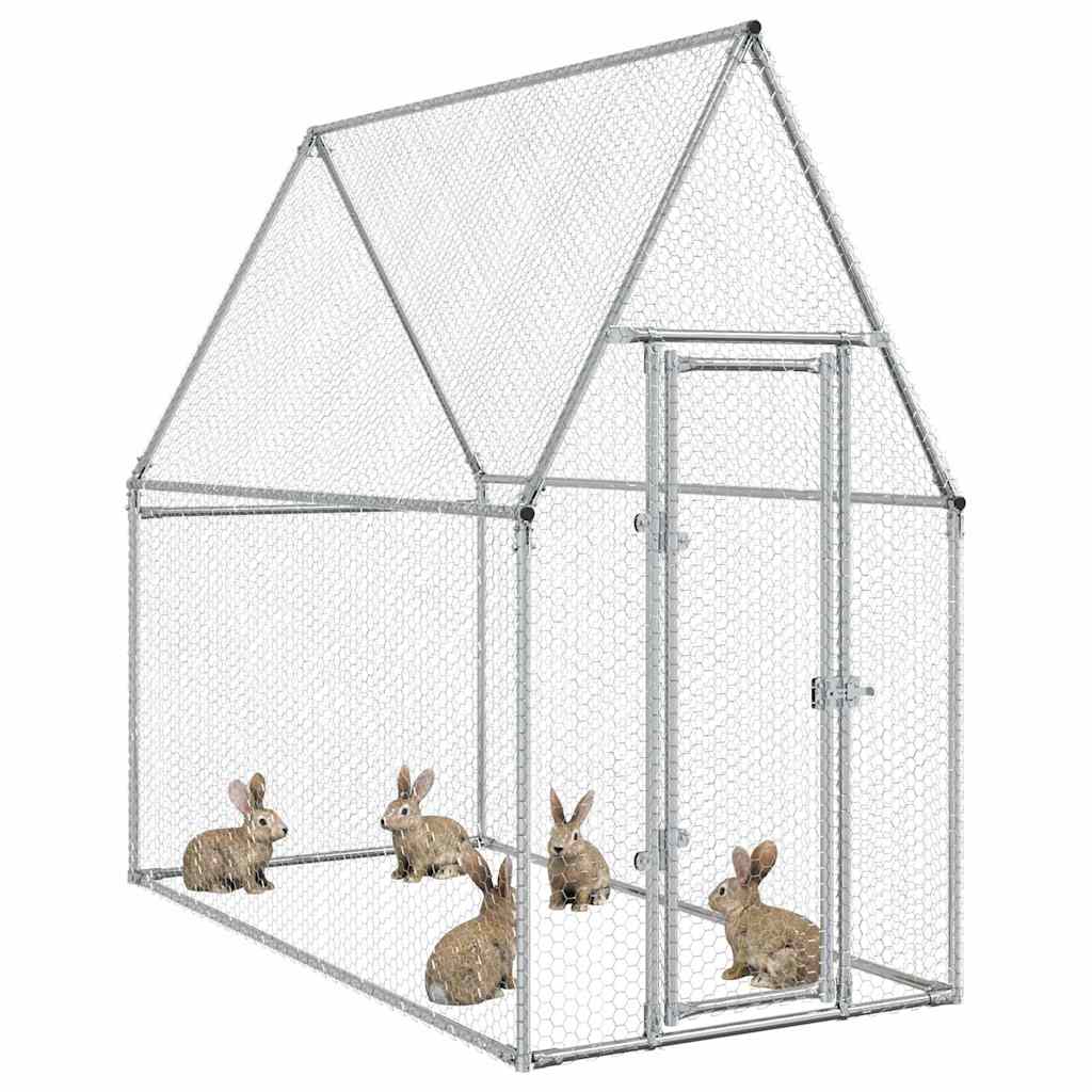 Walk-In Chicken Cage Galvanised Steel 200x100cm | Simpledeals