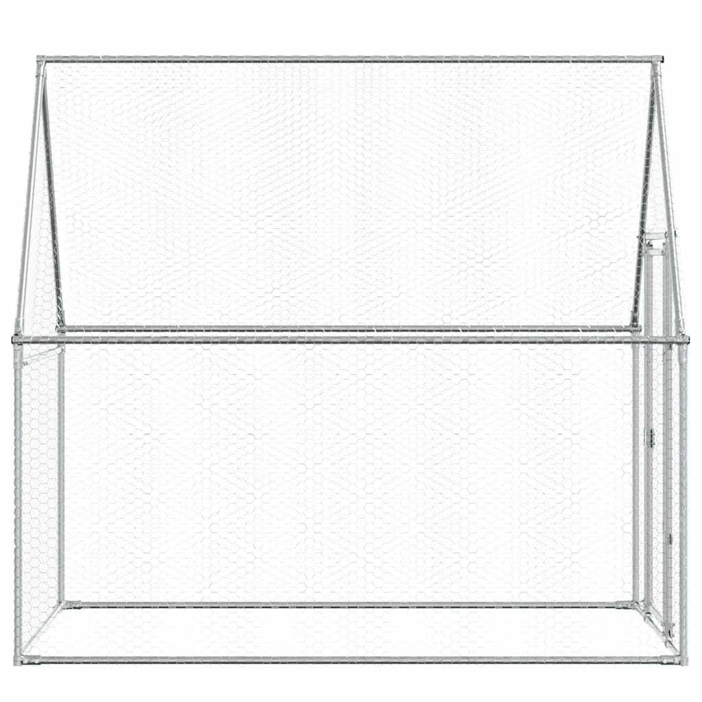 Walk-In Chicken Cage Galvanised Steel 200x100cm | Simpledeals