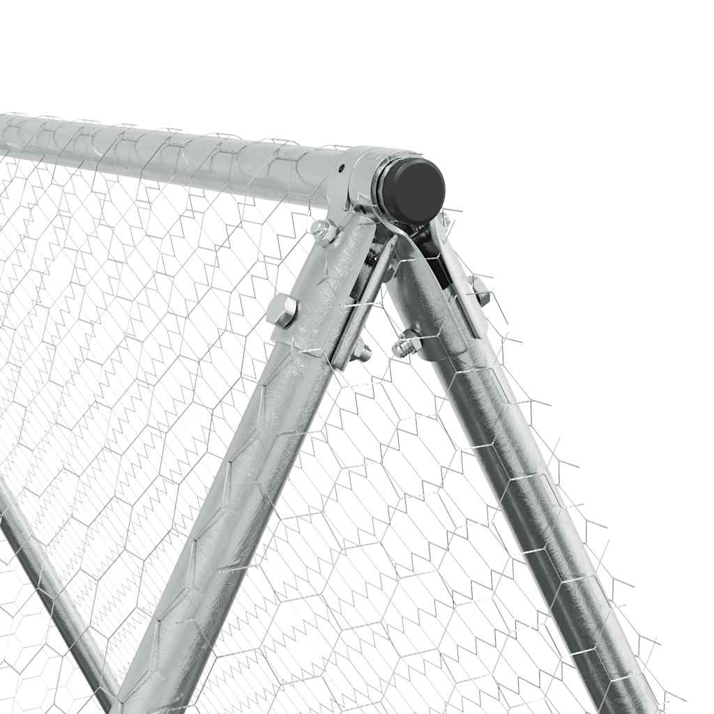Walk-In Chicken Cage Galvanised Steel 200x100cm | Simpledeals