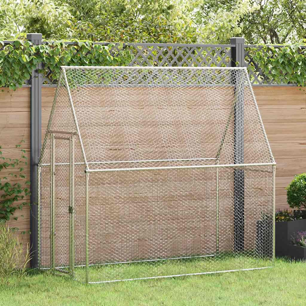 Walk-In Chicken Cage Galvanised Steel 200x100cm | Simpledeals
